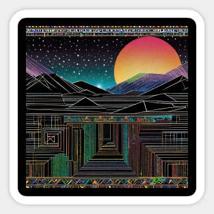 Psychedelic Apocalypse Eclipse Dreams 183 Sticker